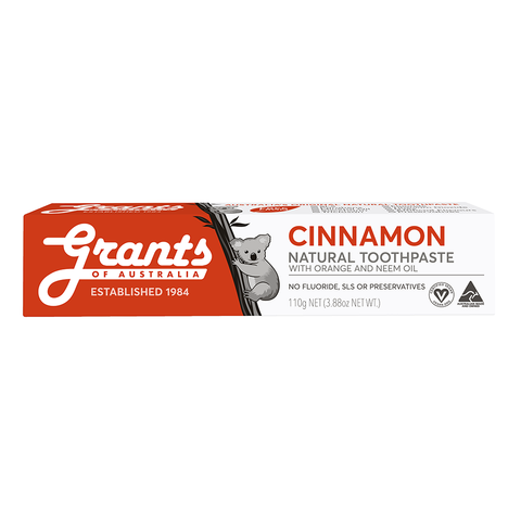 Grants - Natural Toothpaste- Cinnamon (110g)