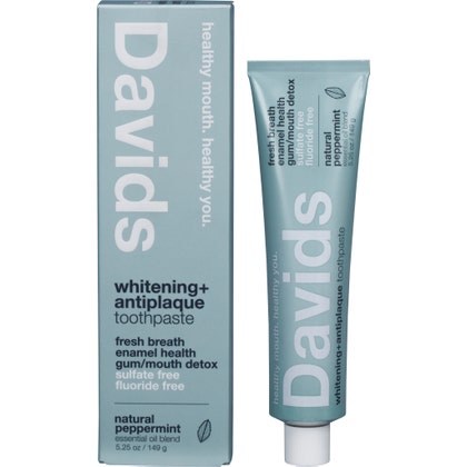 David's Toothpaste Whitening + Antiplaque Toothpaste - Peppermint 149g