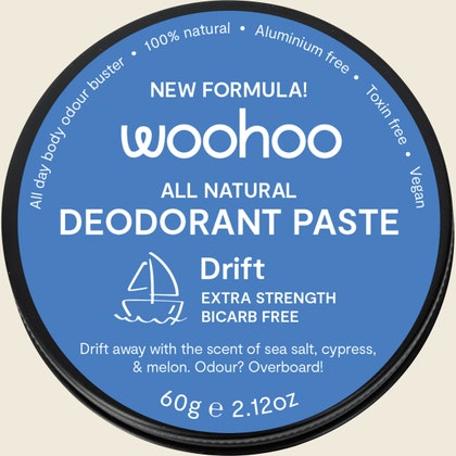 Woohoo Body - Deodorant Paste - Drift (Plastic-Free Tin 60g)