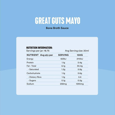 Gevity Rx - Bone Broth Great Guts Mayo (375ml) Best Before 12/2025