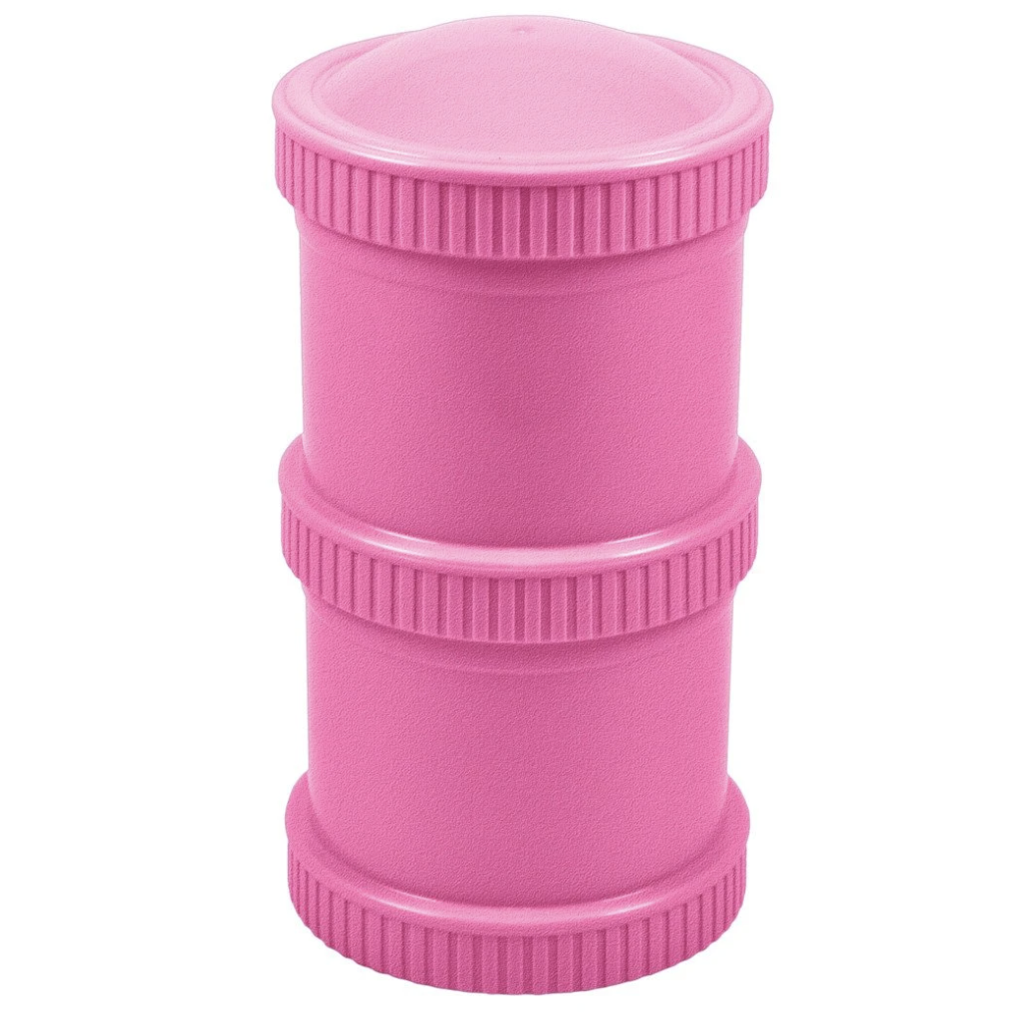 Re-Play - Snack Stack with 2 Pods and 1 Lid - Bright Pink