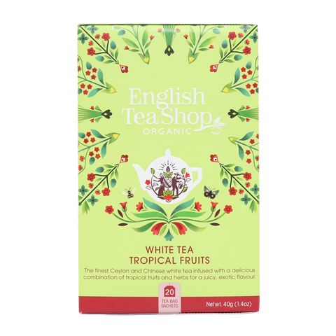 English Tea Shop - Organic White Tea Tropical Fruits (20 Teabags)