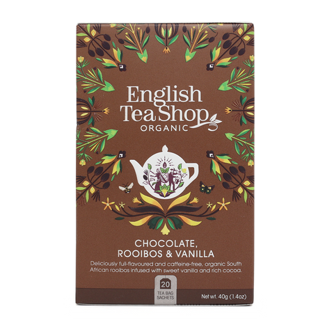 English Tea Shop - Organic Chocolate, Rooibos & Vanilla (20 Teabags)