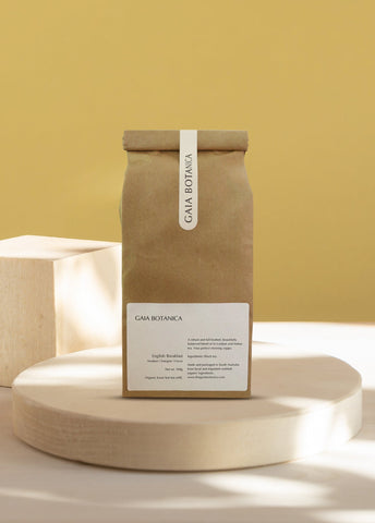 Gaia Botanics English Breakfast Tea Refill Bag- Loose Leaf 160g BEST BEFORE: June 2024