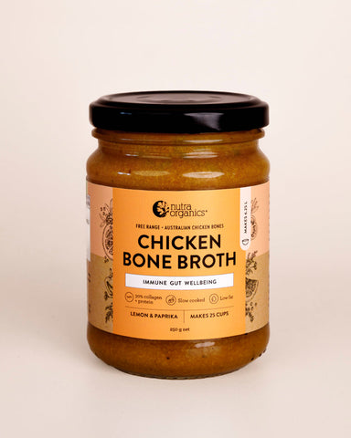 Nutra Organics Chicken Bone Broth Concentrate - Lemon & Paprika 250g