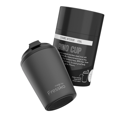 Fressko Reusable Bino Insulated Cup - 8oz Coal