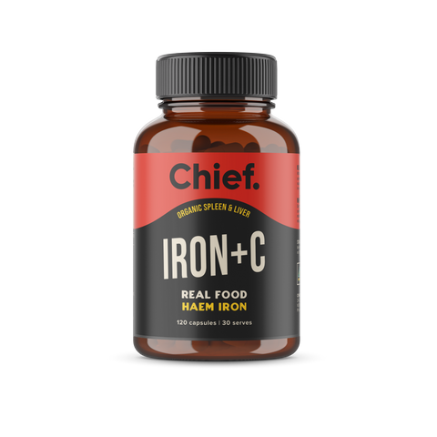 Chief Nutrition Liver & Spleen Iron + C - 120 capsules