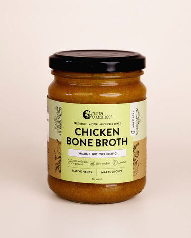 Nutra Organics Chicken Bone Broth Concentrate - Native Herbs 250g