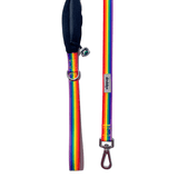 Ziippup Dog Lead with Built-in Poop Bag Holder - Rainbow
