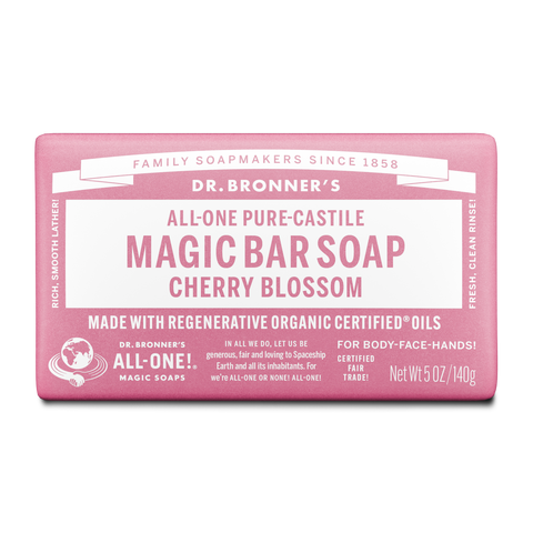 Dr Bronners - Castile Soap Bar - Cherry Blossom (140g)