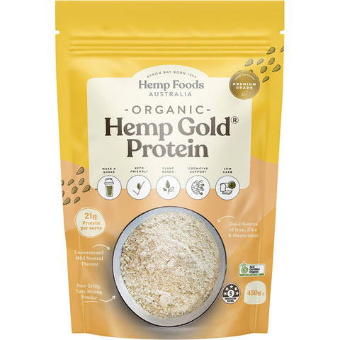 Hemp Foods Australia Essential Hemp Gold Protein (450g)