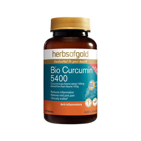 Herbs of Gold - Bio Curcumin 5400 (30 Tablets) Expiry 03/2024