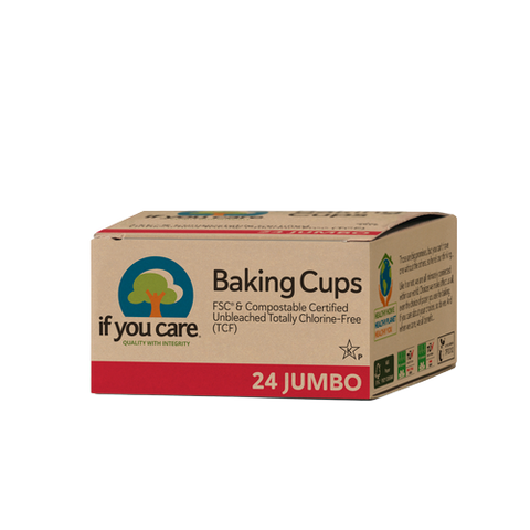 If You Care Jumbo Baking Cups - 24 Cups (Damaged Box)