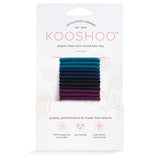 Kooshoo - Organic Plastic-free  Mini Hair Ties  - Dark Hues (8 Pack)