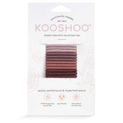 Kooshoo - Organic Plastic-free  Mini Hair Ties  - Earth Tints