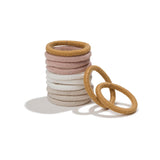 Kooshoo - Organic Plastic-free  Mini Hair Ties  - Golden Fibres