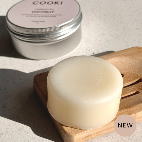 Cooki Coconut Conditioner Hair Bar With Tin - 75g