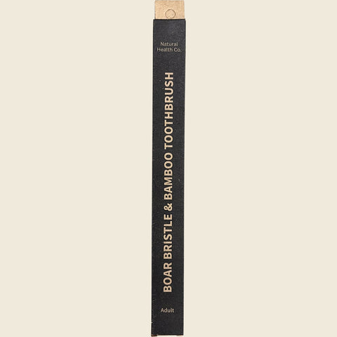 Natural Health Co. - Adult Boar Bristle & Bamboo Toothbrush - Medium