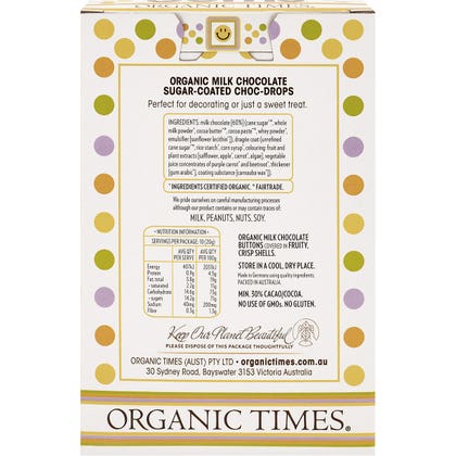 Organic Times - Chocolate Little Gems 200g