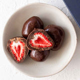 Organic Times - Dark Chocolate Strawberries - 100g