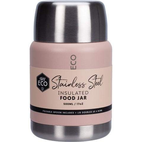 Ever Eco Insulated Stainless Steel Food Jar - Rose 500ml