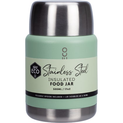 Ever Eco Insulated Stainless Steel Food Jar - Sage 500ml