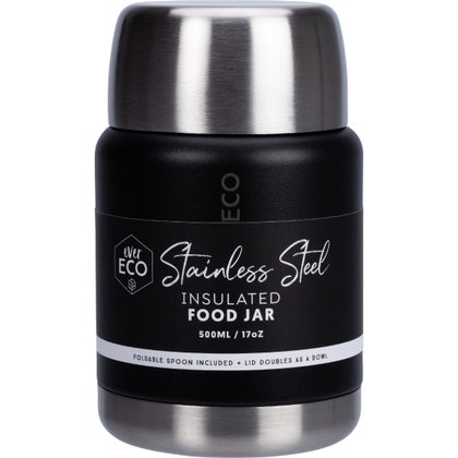 Ever Eco Insulated Stainless Steel Food Jar - Onyx 500ml