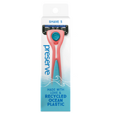 Preserve Popi 5 Shave Razor - Coral