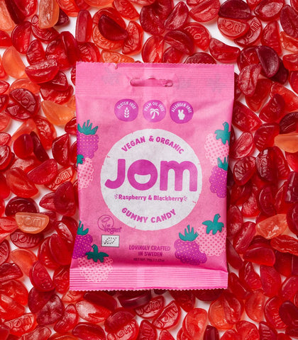 JOM - Organic Candy - Raspberry & Blackberry (70g) Best Before 03/2024