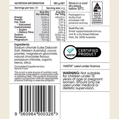 SODII Everyday Hydration Salts - Salty Chocolate - 30 Pack