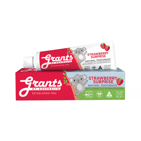Grants - Kids Natural Toothpaste - Strawberry Surprise (75g)