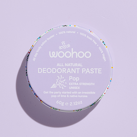 Woohoo Body - Deodorant Paste - Pop (Plastic-Free Tin 60g)