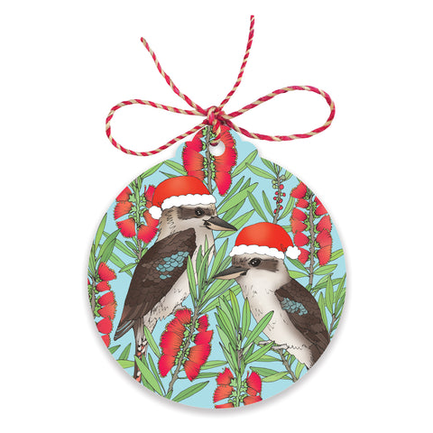 Earth Greetings - Christmas Gift Tags - Jolly Kookaburra ( 8 Pack)