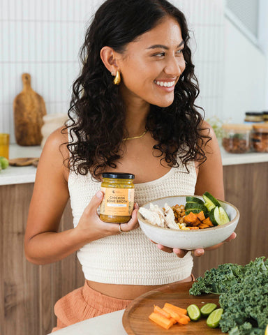 Nutra Organics Chicken Bone Broth Concentrate - Lemon & Paprika 250g