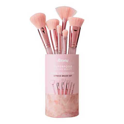 Raww Bare Essentials Make Up Brush Set - 6 piece