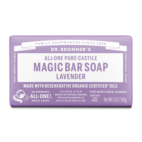 Dr Bronners - Castile Soap Bar - Lavender (140g)