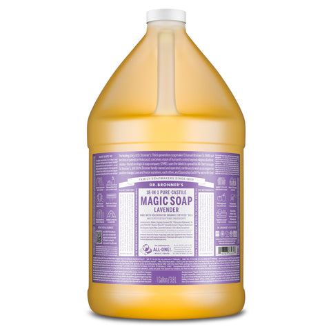 Dr Bronners - 18 in 1 Pure Castile Liquid Soap - Lavender (3.78L)