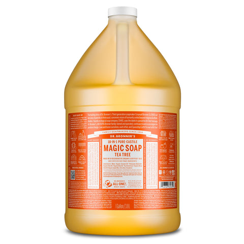 Dr Bronners - 18 in 1 Pure Castile Liquid Soap - Tea Tree (3.78L)