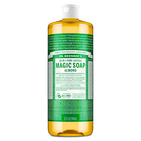 Dr Bronners - 18 in 1 Pure Castile Liquid Soap - Almond (946ml)