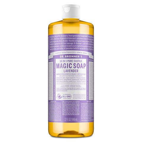 Dr Bronners - 18 in 1 Pure Castile Liquid Soap - Lavender  (946ml)