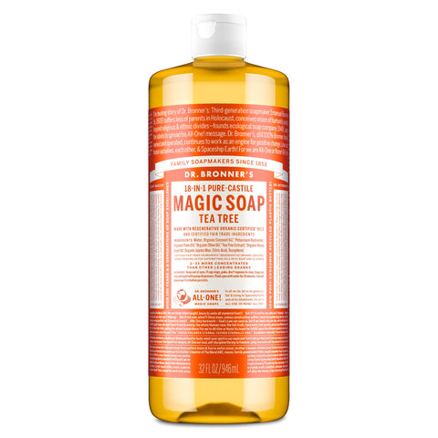 Dr Bronners - 18 in 1 Pure Castile Liquid Soap - Tea Tree (946ml)