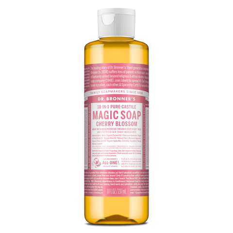 Dr Bronners - 18 in 1 Pure Castile Liquid Soap - Cherry Blossom (237ml)
