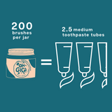 OhGiGi Tooth Powder with Hydroxyapatite - Minty Brush 40g