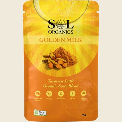 Sol Organic - Organic Golden Milk Turmeric Blend 100g