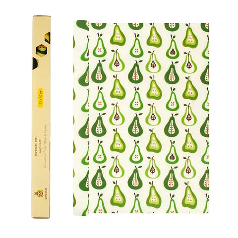 Superbee Beeswax Wrap Roll - Pears