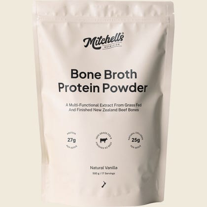 Mitchells Nutrition Bone Broth Protein Powder-Vanilla 500g