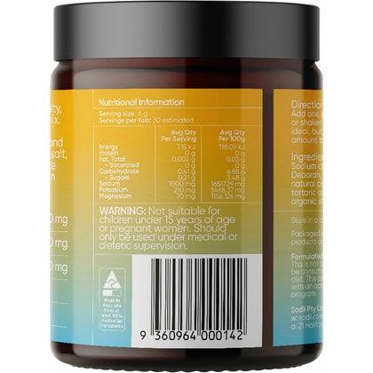 SODII Everyday Hydration Salts - Salty Pineapple 185g