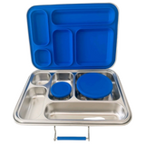 Bare & Co. Stainless Steel 5 Compartment Lunch Box with Bonus containers - Blue