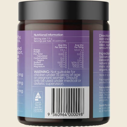 SODII Everyday Hydration Salts - Salty Passionfruit 185g