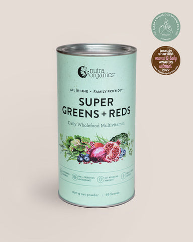 Nutra Organics - Organic Super Greens + Reds 600g